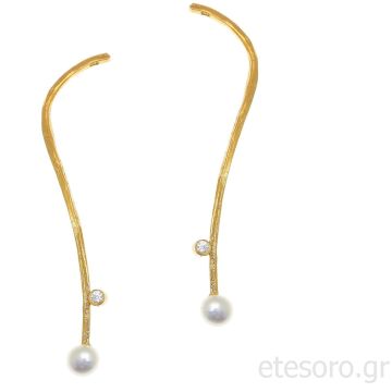 Ασημένια σκουλαρίκια