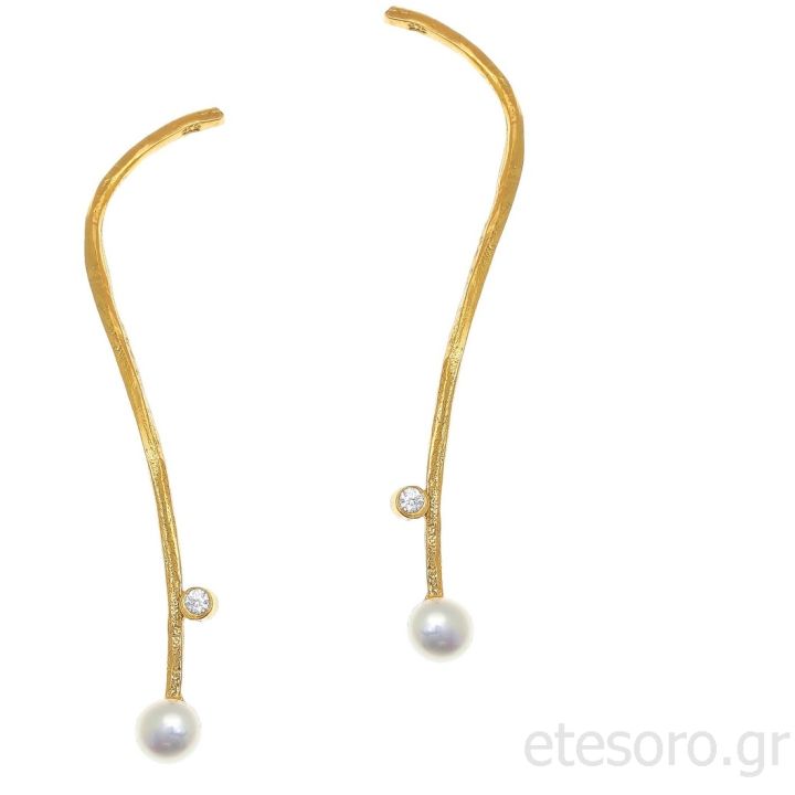 Ασημένια σκουλαρίκια