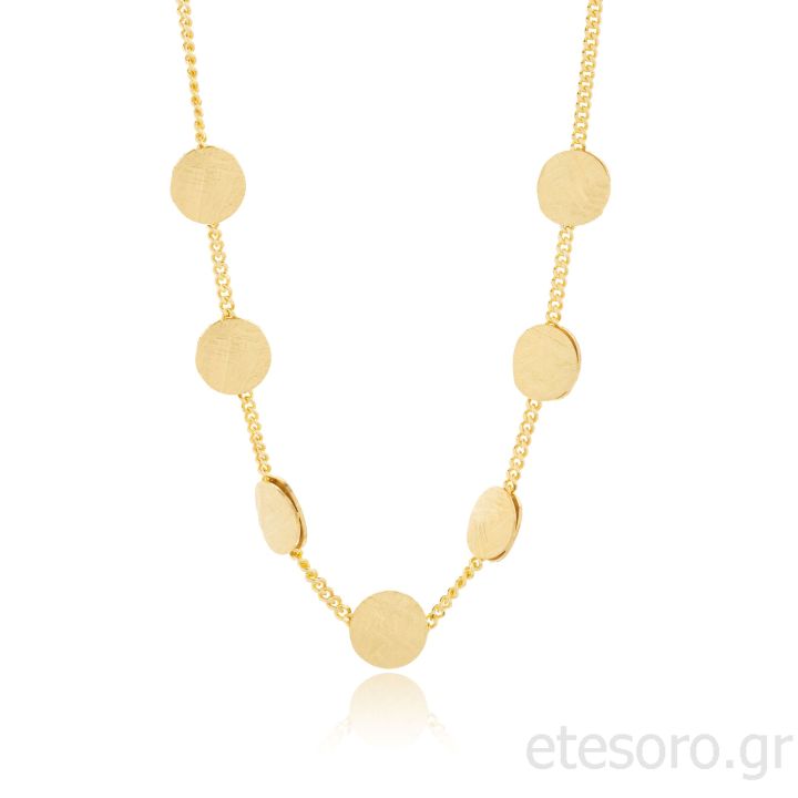 Ασημένιο Επίχρυσο Κολιέ