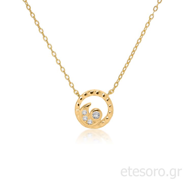 Επίχρυσο Ασημένιο Κολιέ