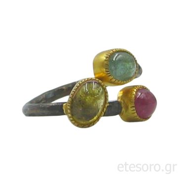 Δαχτυλίδι με τουρμαλίνες