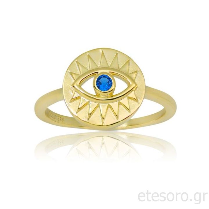 Silver Goldplated Ring "Mati"