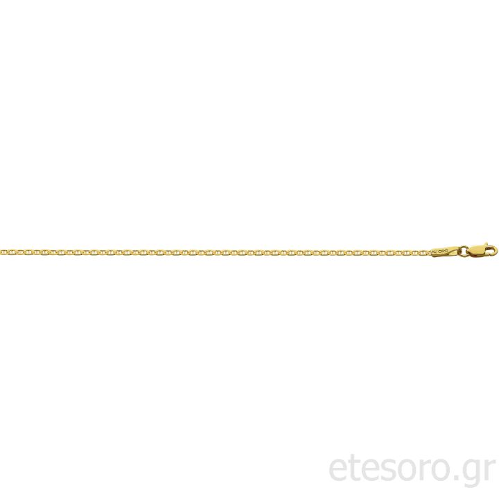 Gold chain 50cm Greek letter pattern