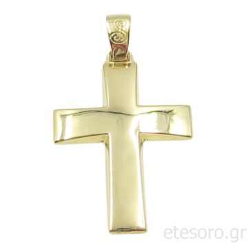 14Κ Χρυσός Ανδρικός Βαπτιστικός Σταυρός