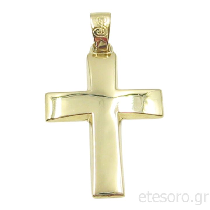 14Κ Χρυσός Ανδρικός Βαπτιστικός Σταυρός