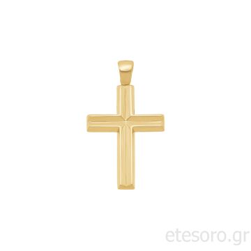 14Κ Χρυσός Ανδρικός Βαπτιστικός Σταυρός