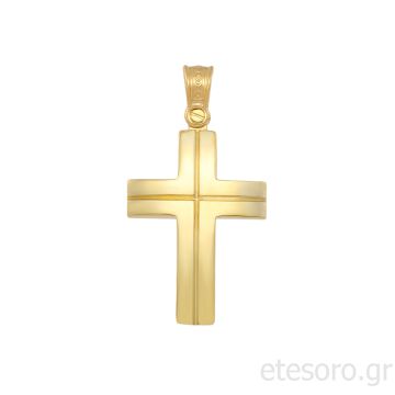 14Κ Χρυσός Βαπτιστικός Σταυρός 