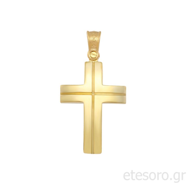 14Κ Χρυσός Βαπτιστικός Σταυρός 