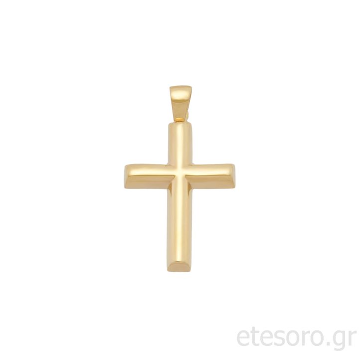 14Κ Χρυσός Ανδρικός Βαπτιστικός Σταυρός