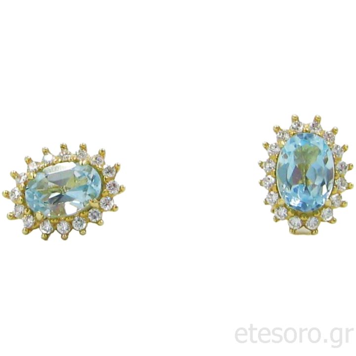 Rosette Gold earrings 