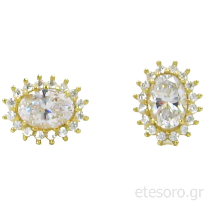 Rosette Gold earrings 