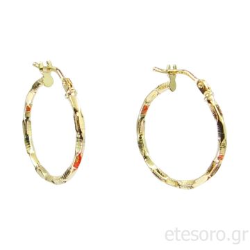 14Κ Χρυσοί Κρίκοι Ακανόνιστοι