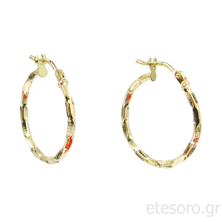 14Κ Χρυσοί Κρίκοι Ακανόνιστοι