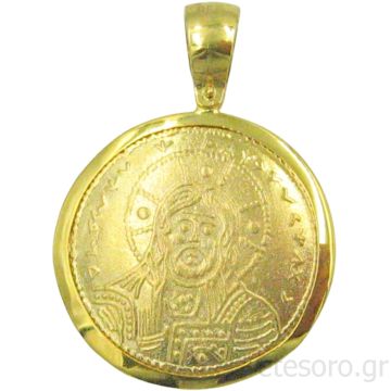 14Κ Χρυσό Κωνσταντινάτο Διπλής Όψεως
