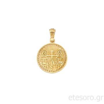 14Κ Χρυσό Κωνσταντινάτο IC XC NIKA Με Ζιρκόν