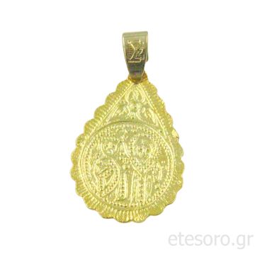 14Κ Χρυσό Κωνσταντινάτο Διπλής όψεως