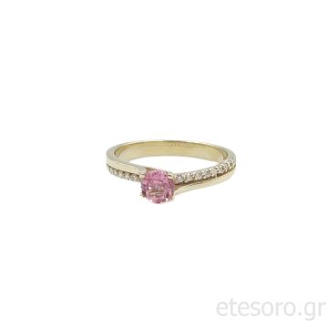 14K Χρυσό Δαχτυλίδι Τουρμαλίνη