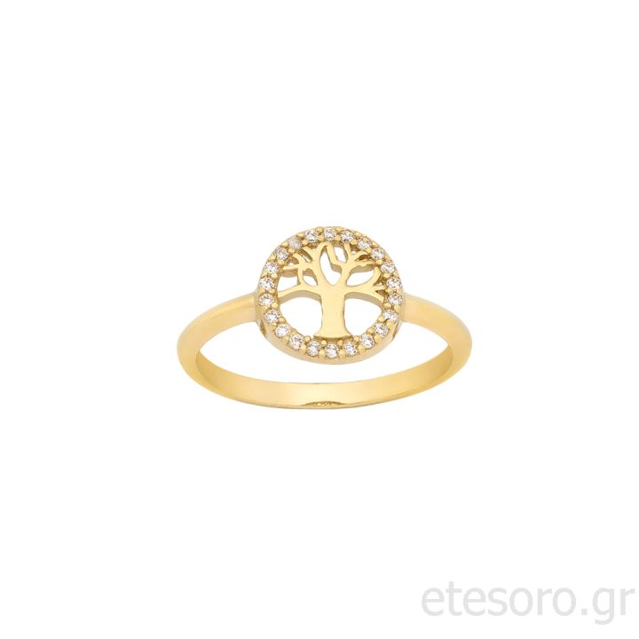 Gold Ring Tree of Life