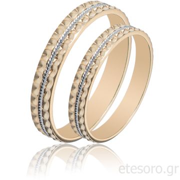 Βέρες από χρυσό και λευκόχρυσο