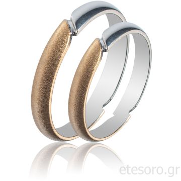 Βέρες από ροζ και λευκό χρυσό