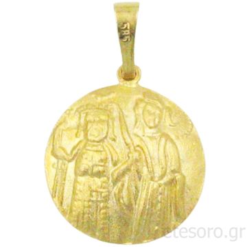 14K Δίχρωμο Χρυσό Κωνσταντινάτο IC XC NIKA