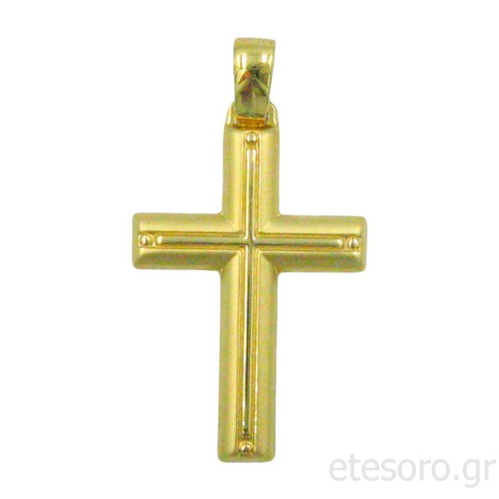 14Κ Χρυσός Ανδρικός Βαπτιστικός Σταυρός